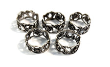 5 kleine Serviettenringe