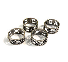 4 kleine Serviettenringe