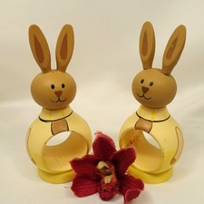 2 Osterhasen Serviettenringe
