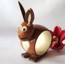 alter Serviettenring Holz Hase