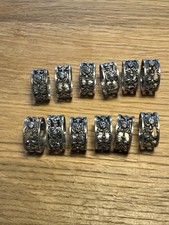 12 kleine Serviettenringe Rose