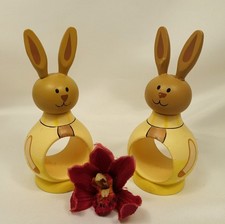 2 Osterhasen Serviettenringe